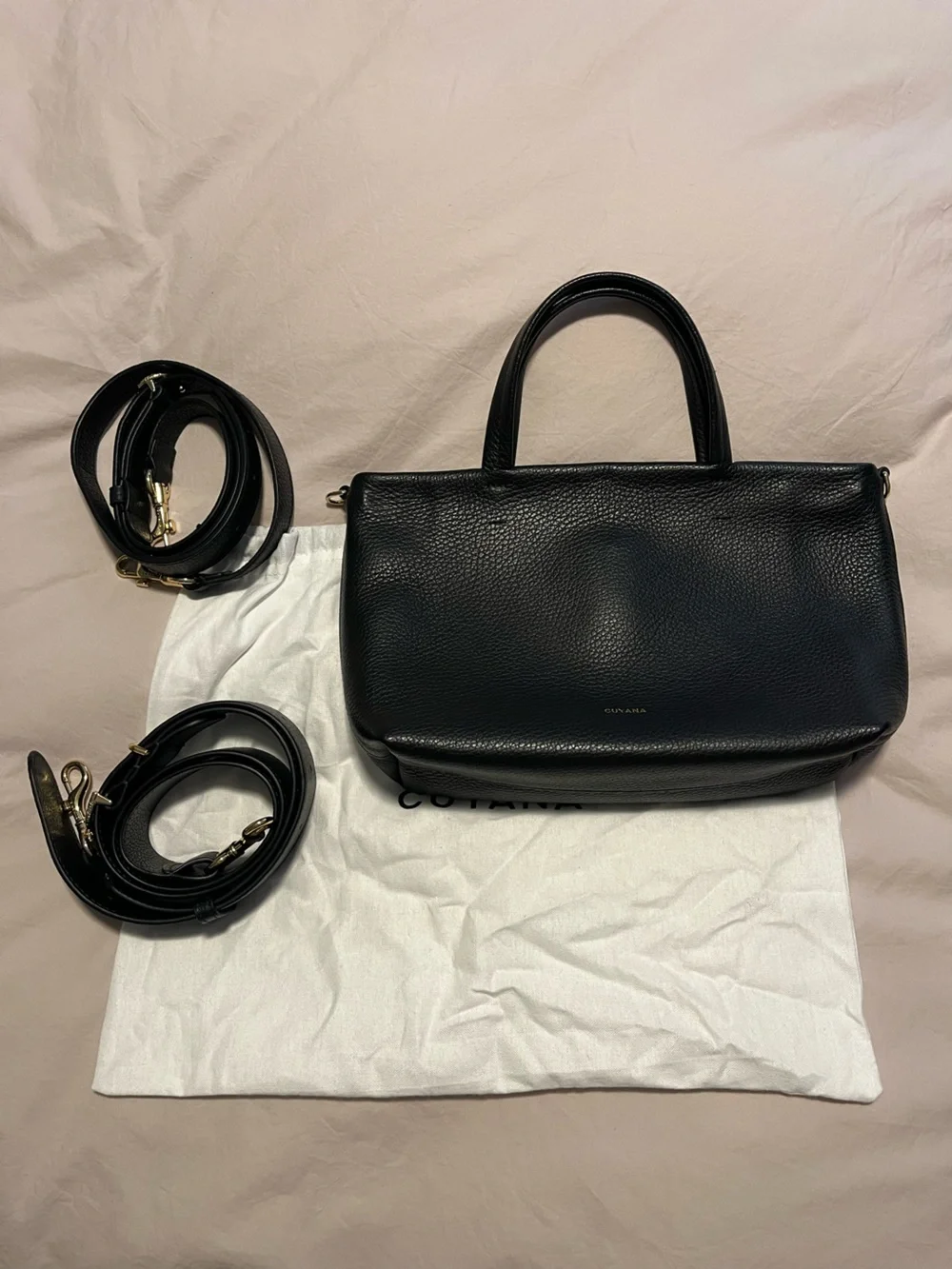 Cuyana Black Mini Easy Tote